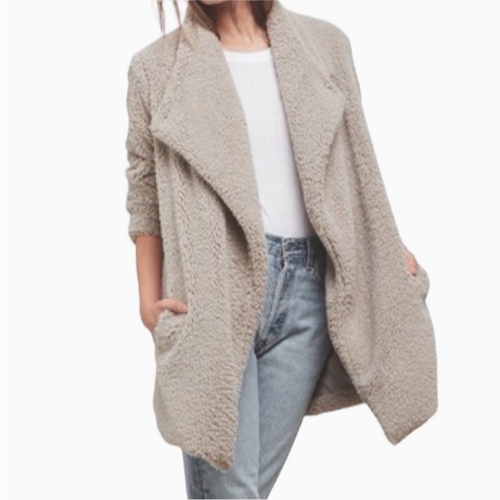 BB DAKOTA Daylin Faux Fur Teddy Coat Sherpa - Large